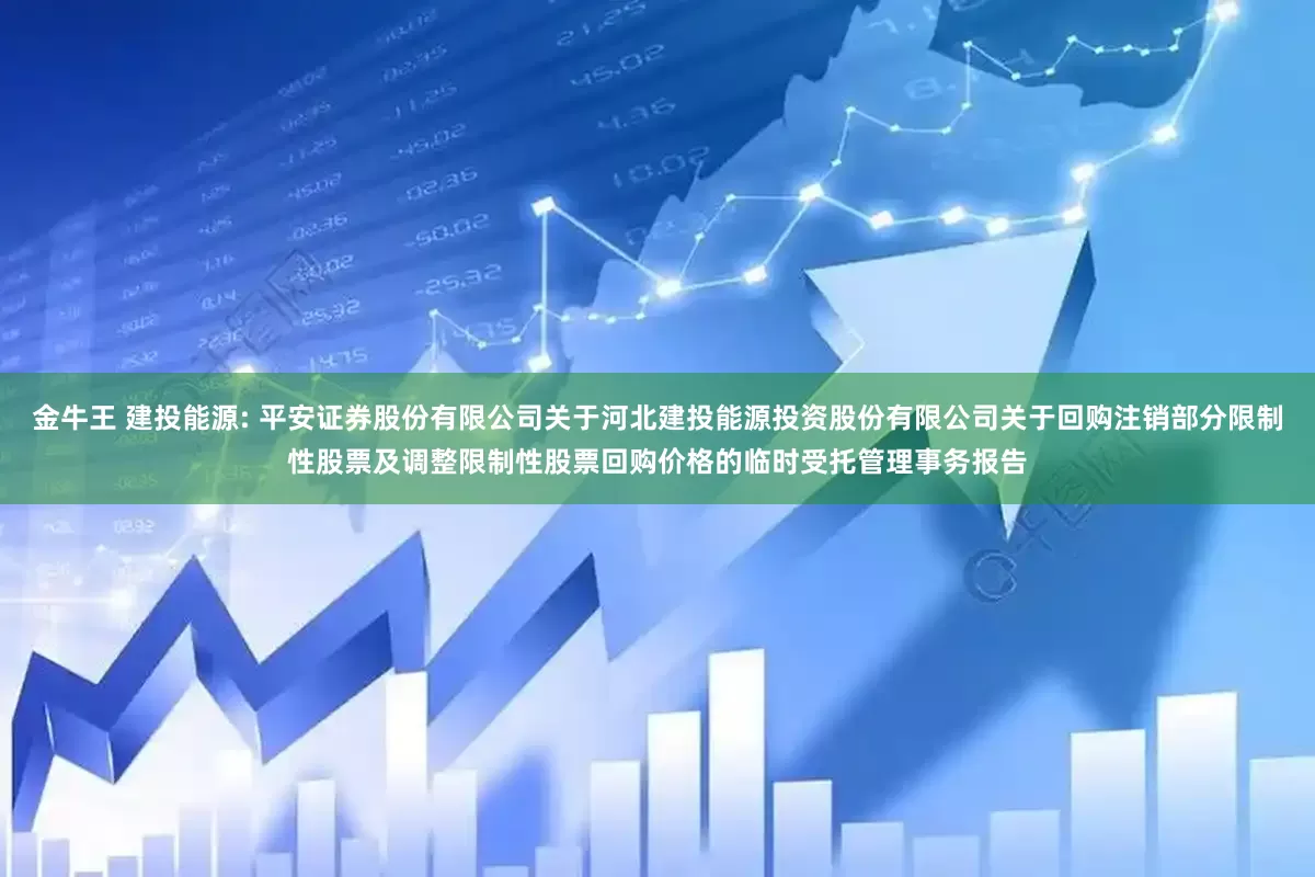 金牛王 建投能源: 平安证券股份有限公司关于河北建投能源投资股份有限公司关于回购注销部分限制性股票及调整限制性股票回购价格的临时受托管理事务报告